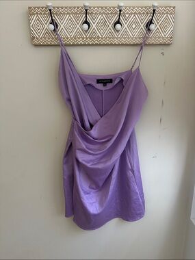 Dynamite Lilac Draped Cowl Slip Dress